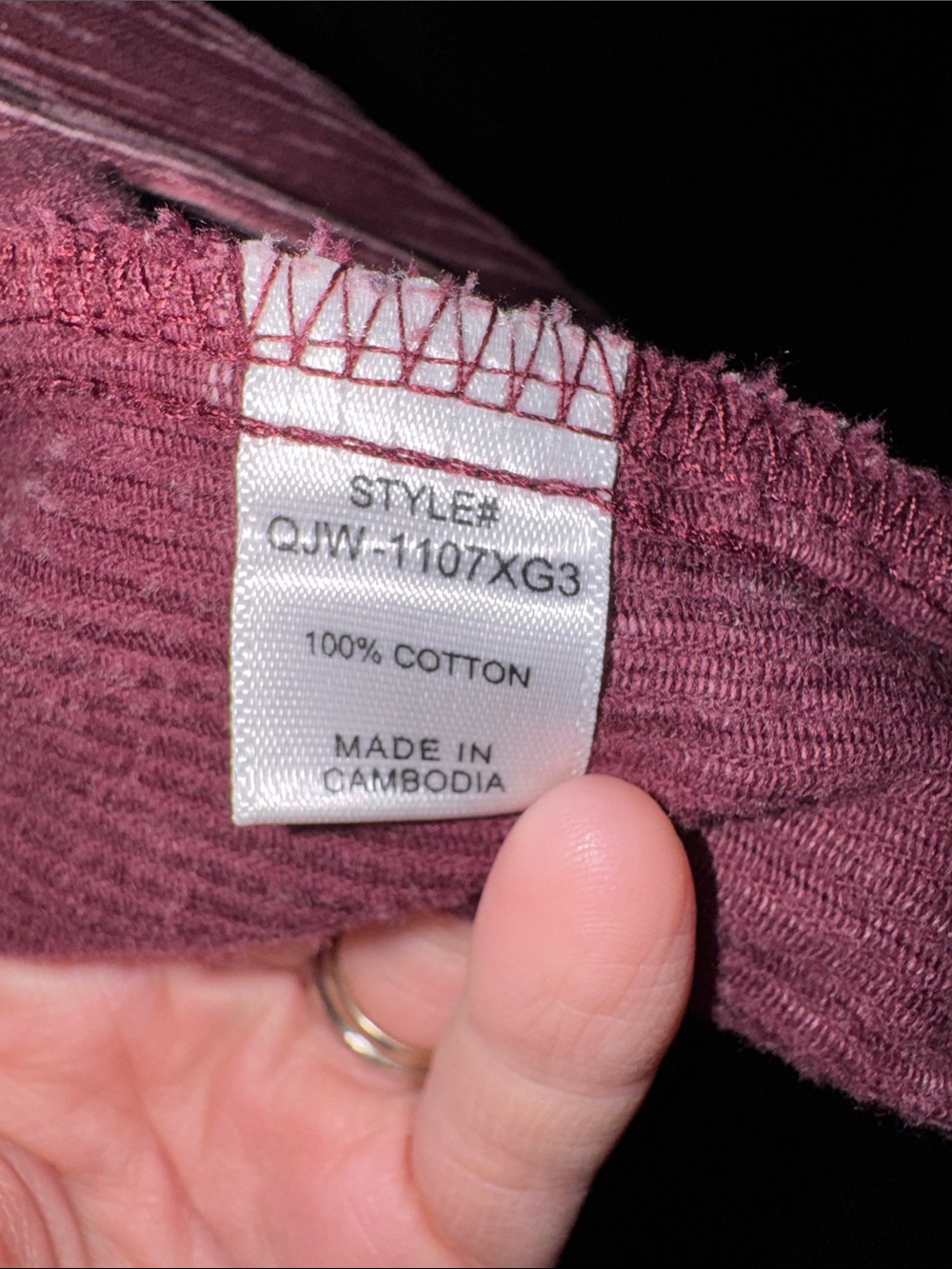 Zenana Outfitters Corduroy Button-Front Jacket - Plum - Picture 3 of 5